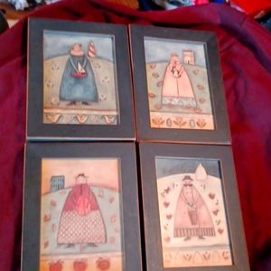 Set of 4 Seasons country pictures